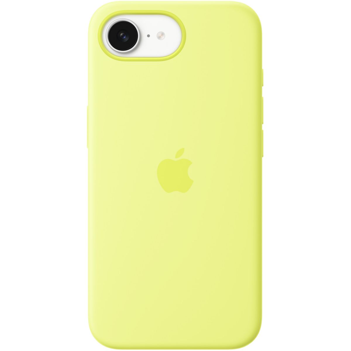 Apple Coque Iphone 16E/17E Silicone Fluo Jaune Unique