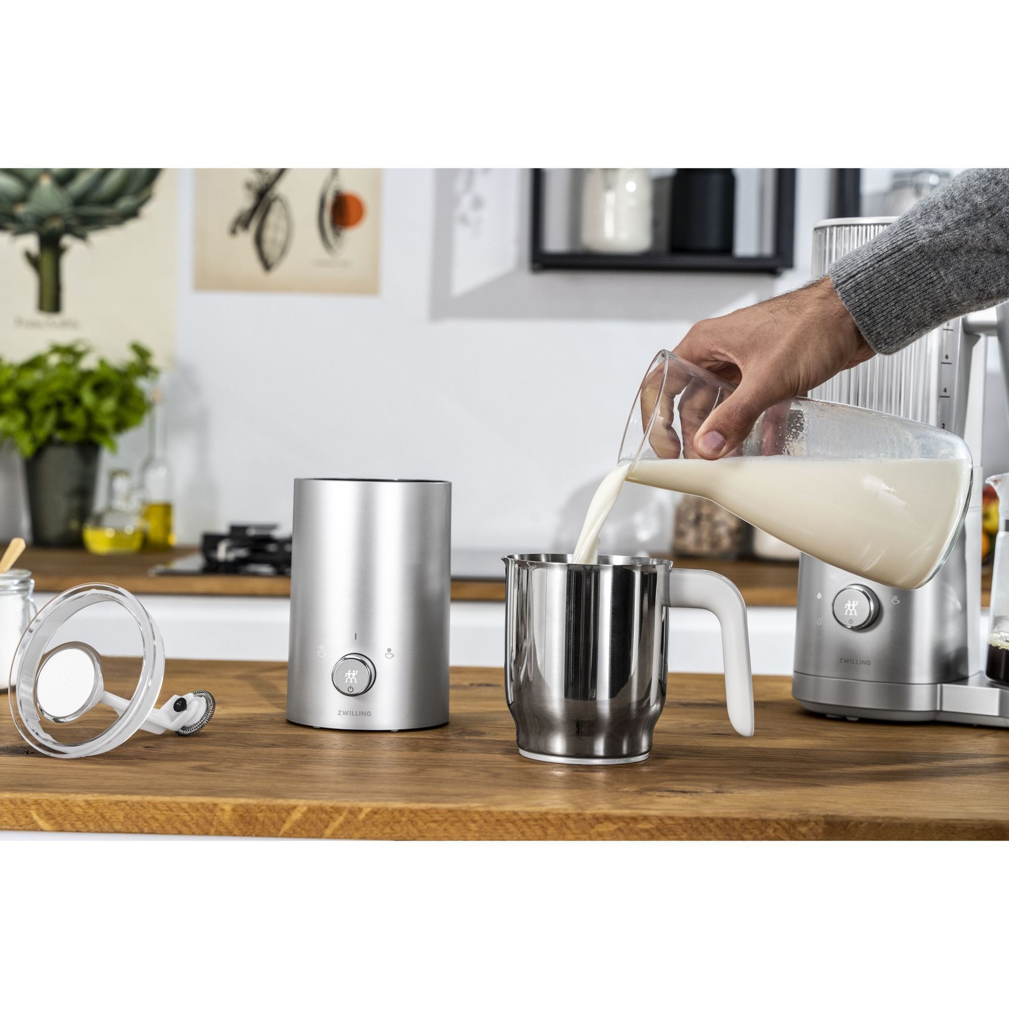 Zwilling Mousseur À Lait Enfinigy Argent Argenté Unique