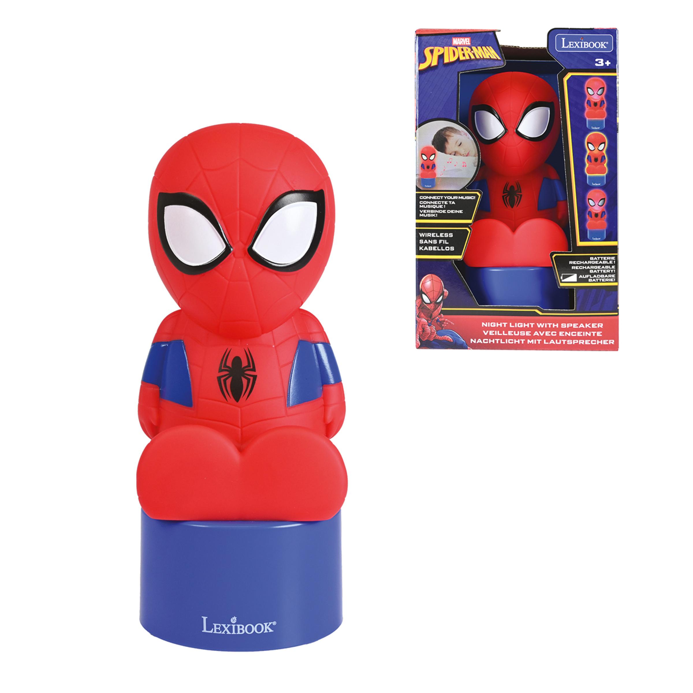 Lexibook Enceinte Bluetooth Veilleuse Spiderman Rouge Unique