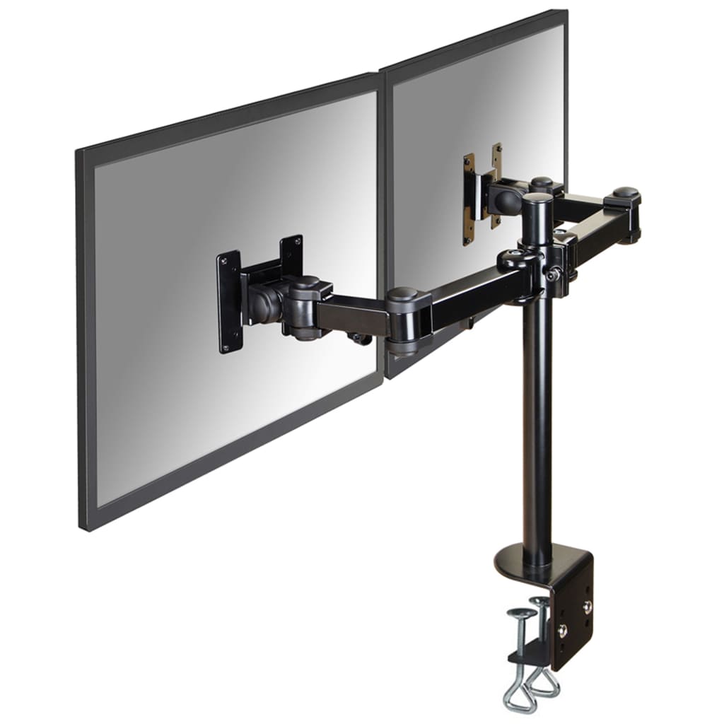 Newstar Support De Bureau Dual Réglable Moniteur 10"-27" 10-43 Cm Noir Unique