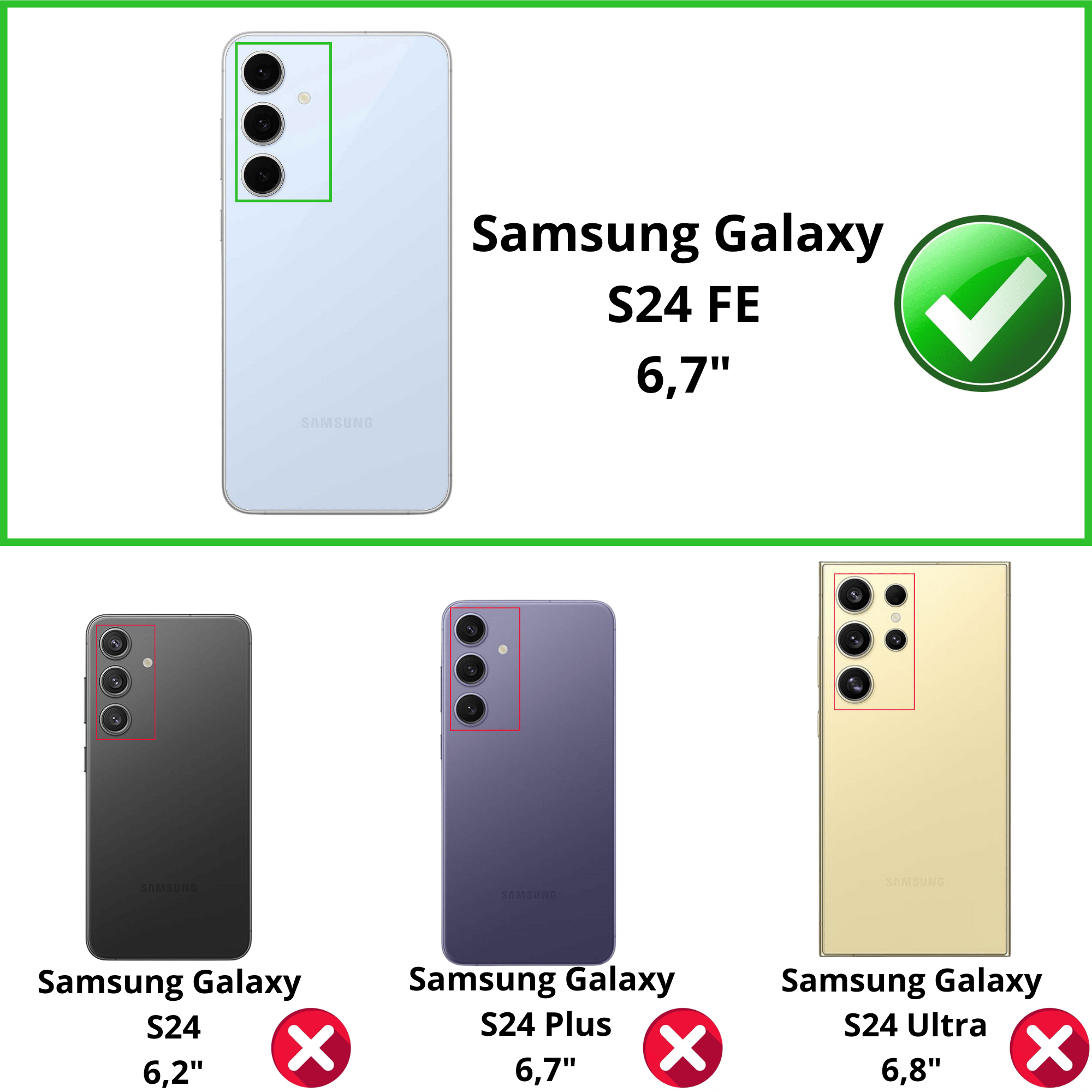 Phonillico Coque Pour Samsung Galaxy S24 Fe - Antichoc Protection Tpu Souple Phonillico® Transparent Unique