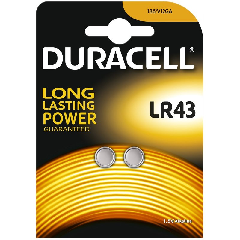 Duracell Blister 2 Piles Electronics Lr43 Unique
