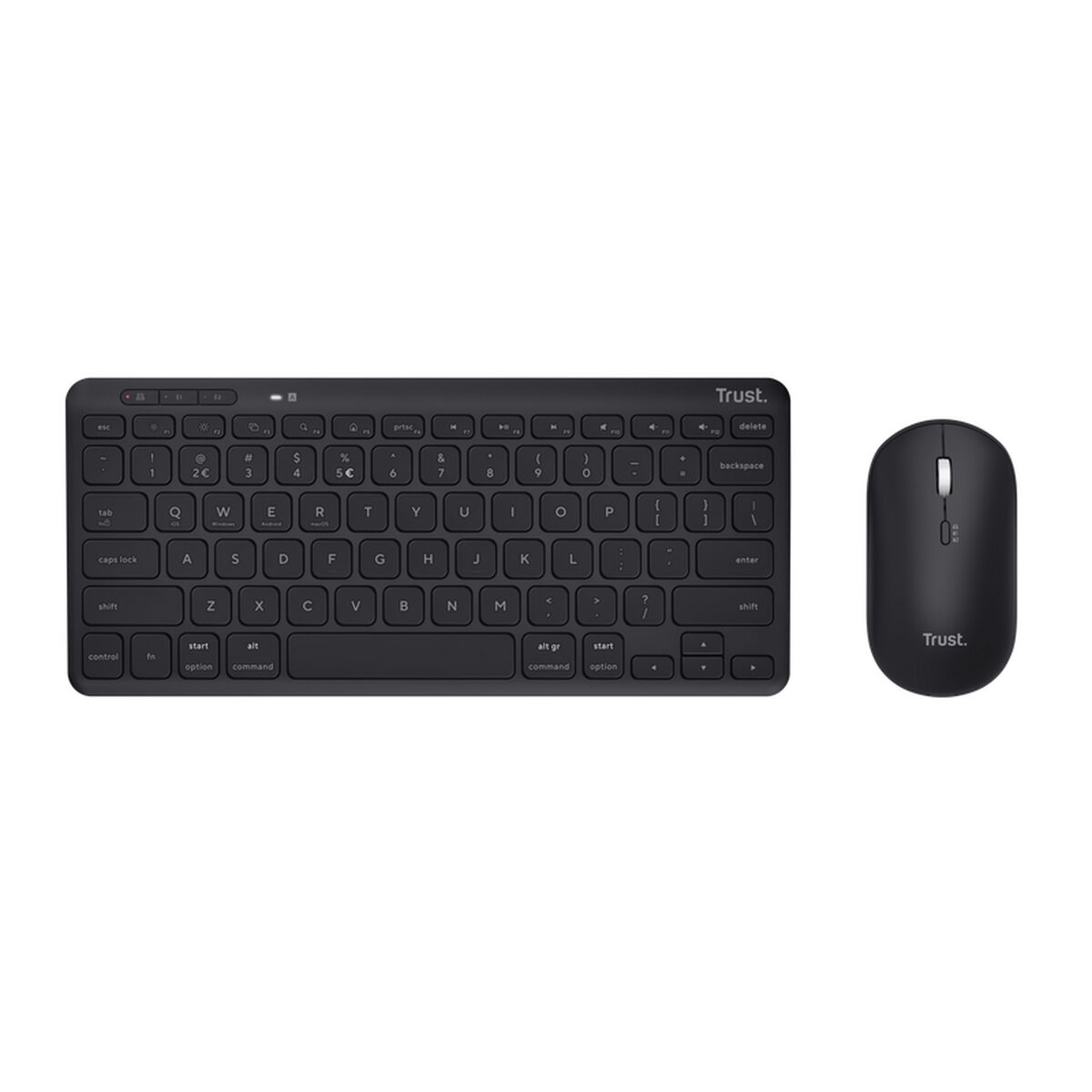 Trust Clavier Et Souris 25061 Espagnol Qwerty Noir Unique