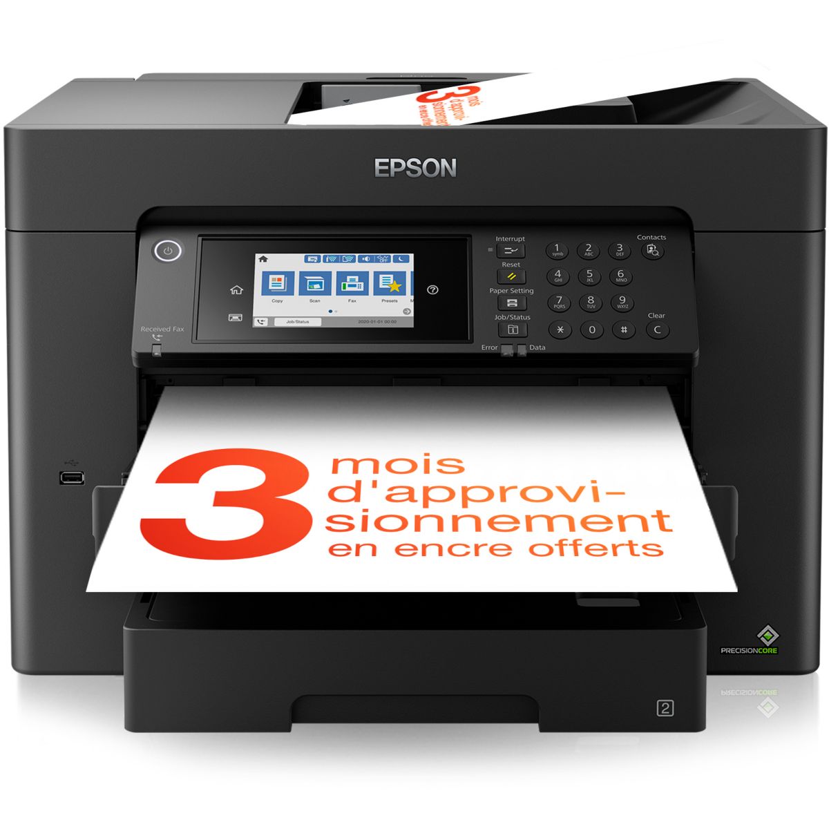 Epson Imprimante Jet D'encre Workforce Wf-7840Dtwf Noir Unique
