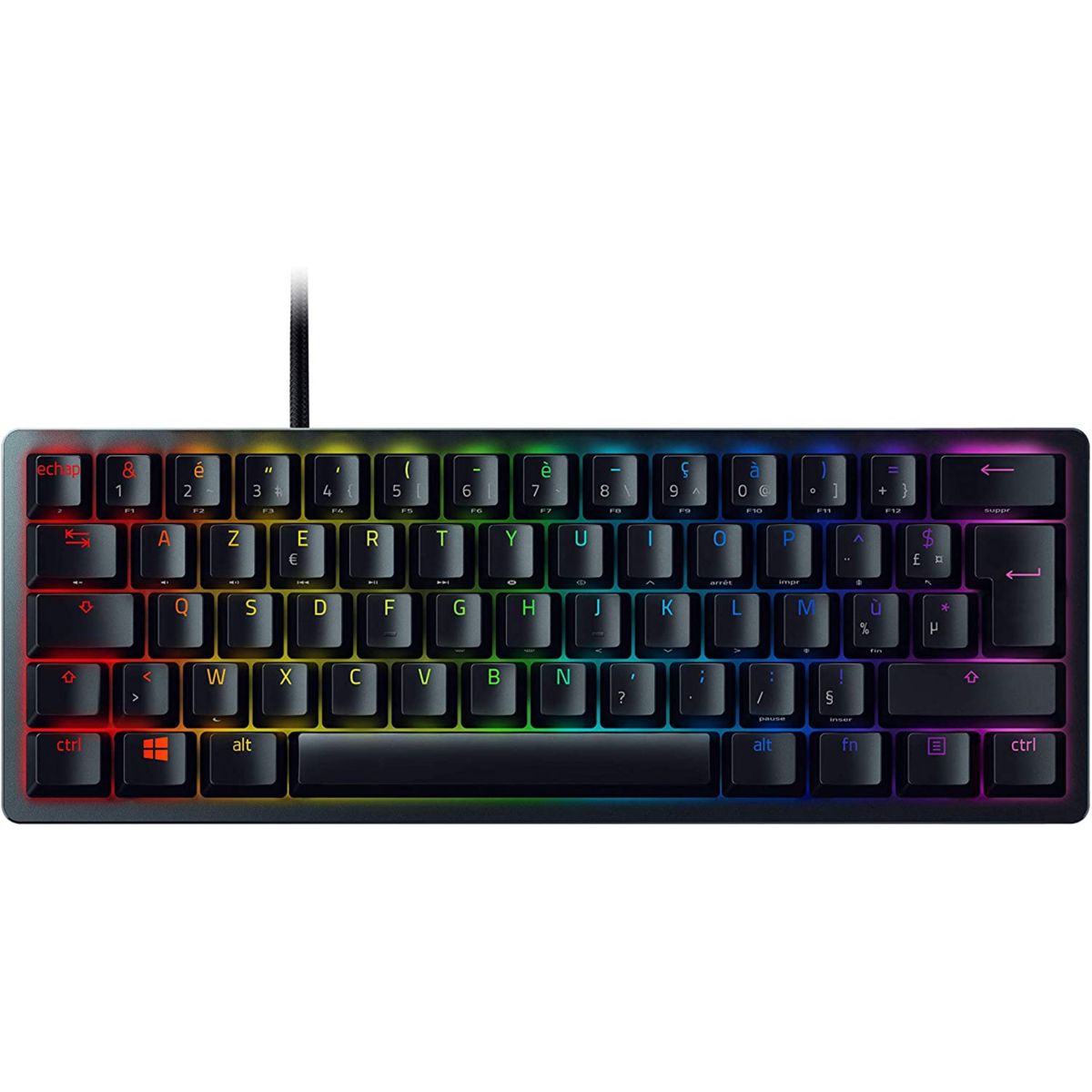 Razer Clavier Gamer Huntsman Mini - French Layout Clair/Noir Unique