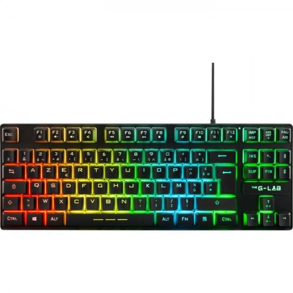 The G-Lab Clavier Gamer - Keyz Caesium Tkl - Rgb - Filaire - Azerty - Noir Unique