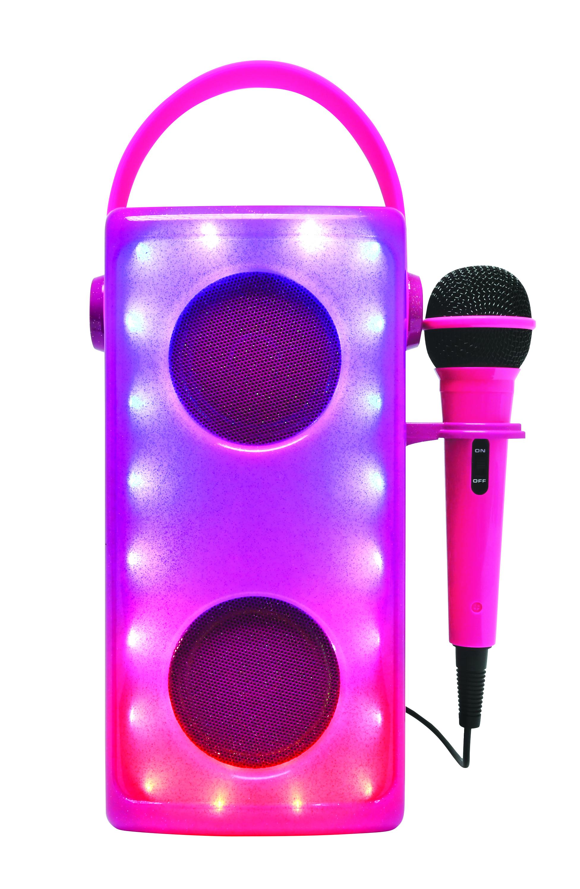 Lexibook Enceinte Bluetooth Lumineuse Rose Avec Micro Blanc Unique