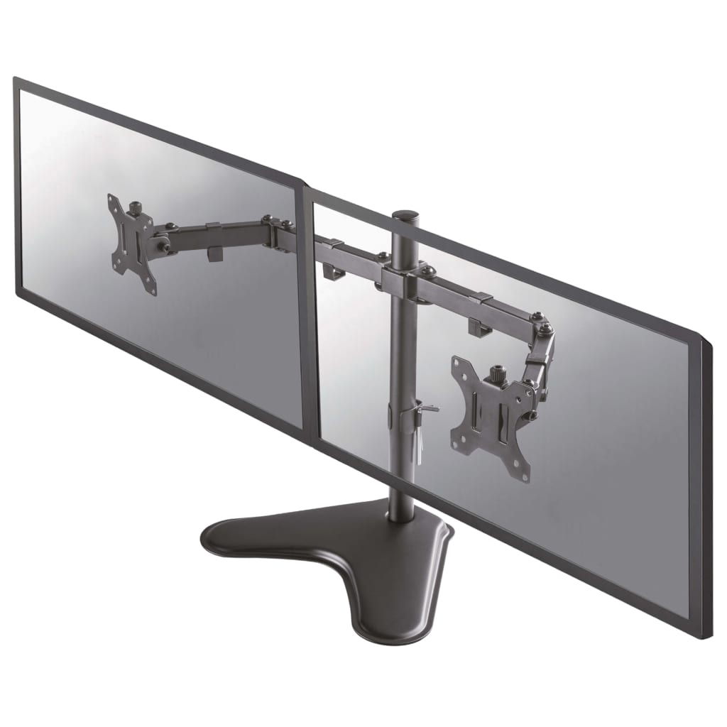 Newstar Support De Bureau Réglable De 2 Moniteurs 10"-32" 4-40 Cm Noir Unique