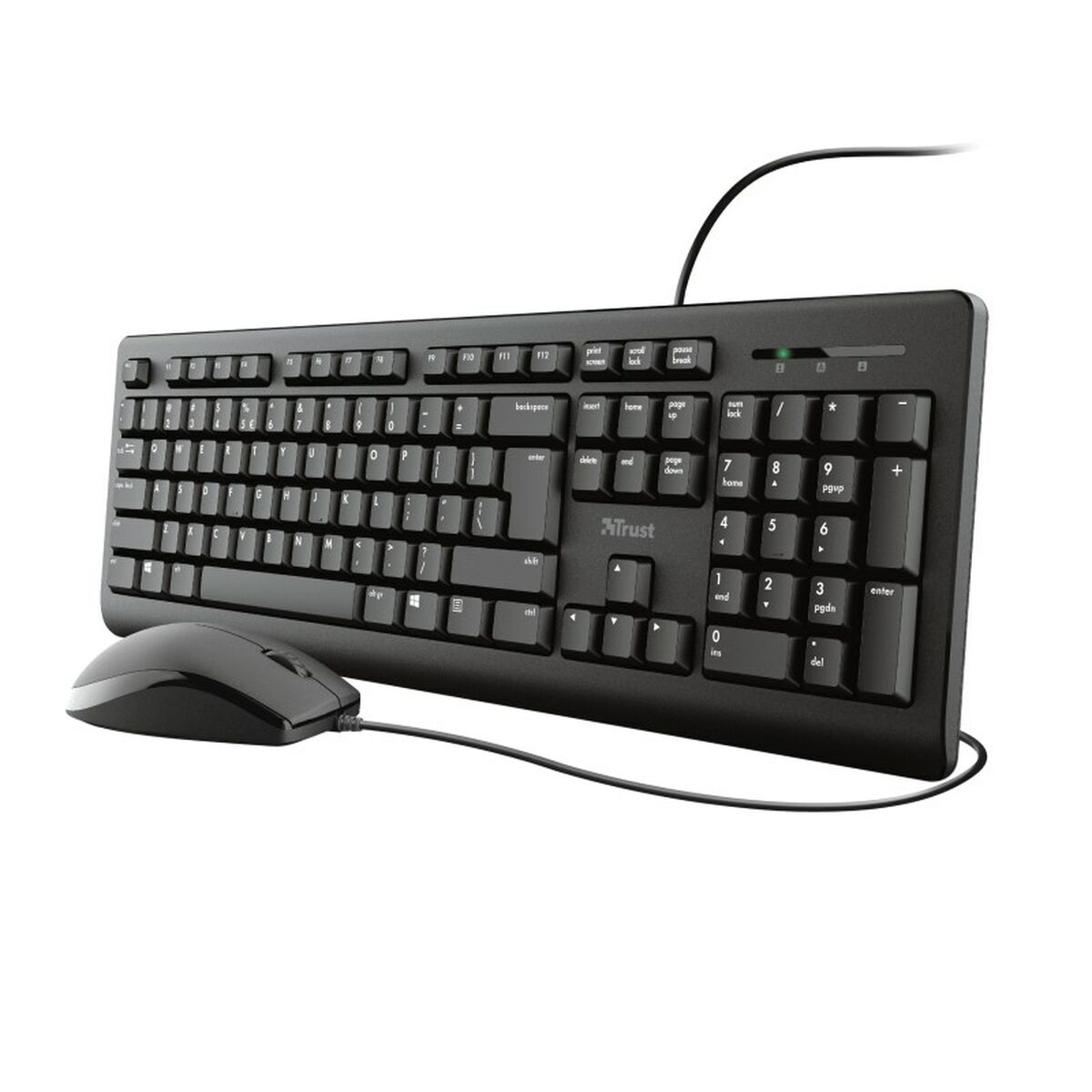 Trust Clavier Et Souris 23970 Qwerty Us Noir Unique