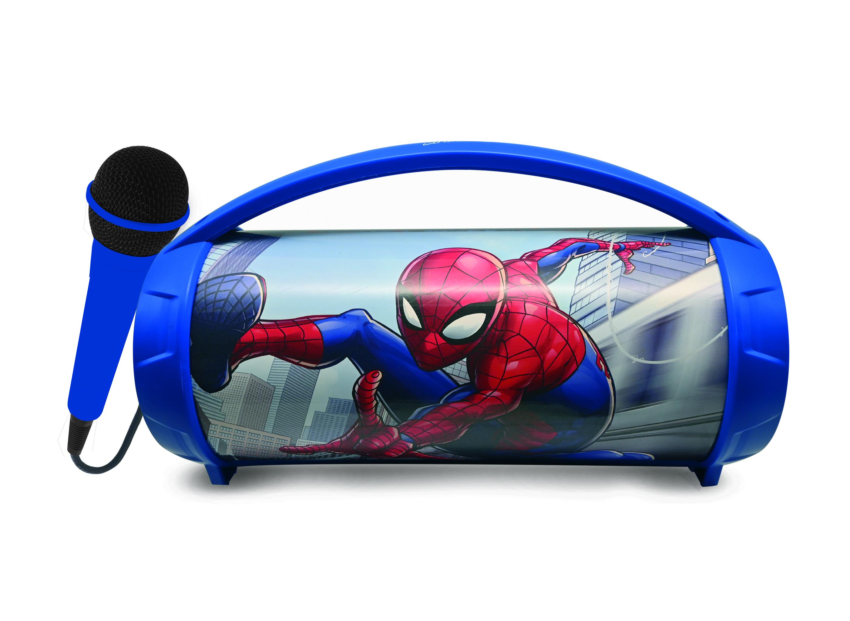 Lexibook Enceinte Bluetooth Lumineuse Avec Micro Spider-Man Bleu Unique