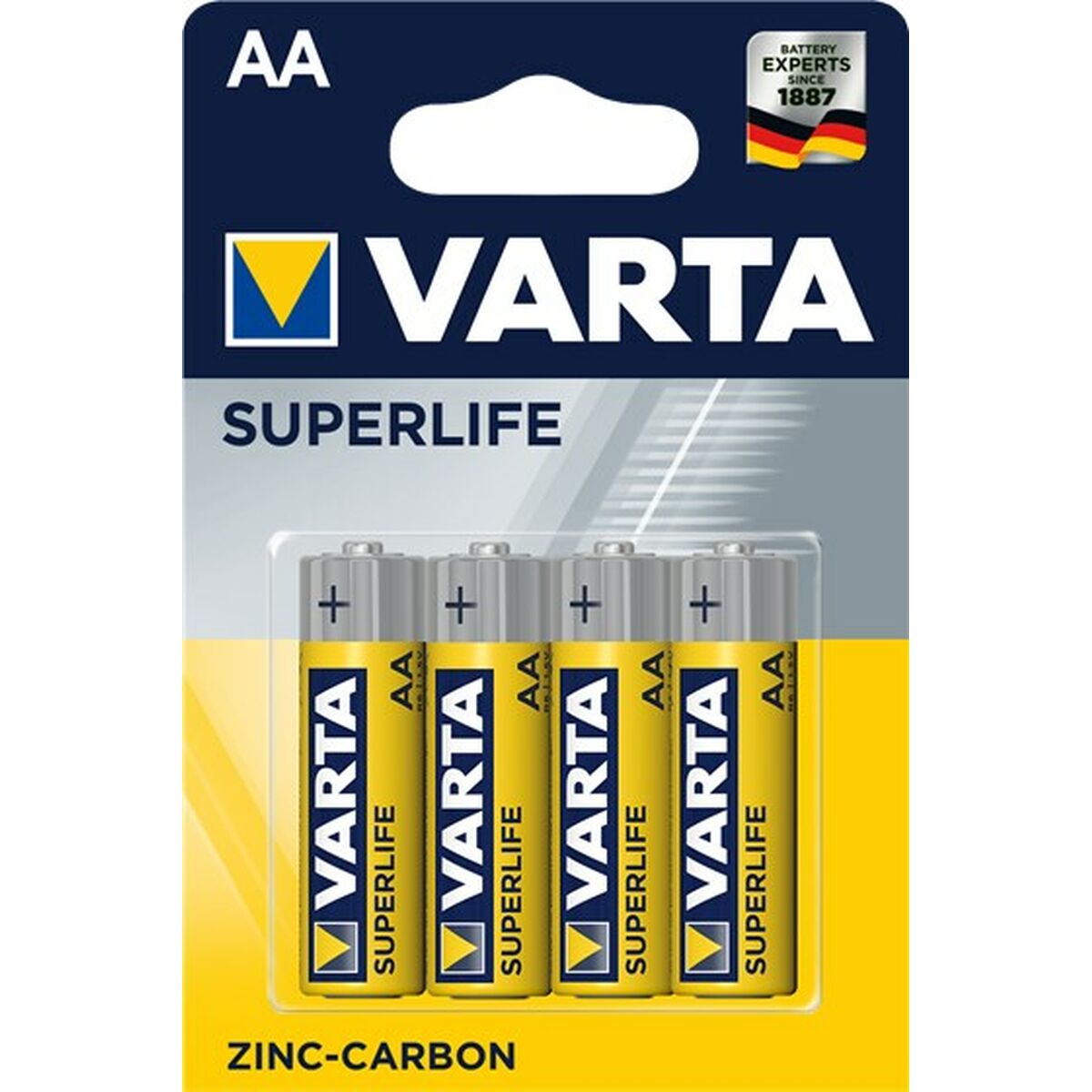 Varta Batteries 2006101414 1,5 V Aa (4 Unités) Noir Unique