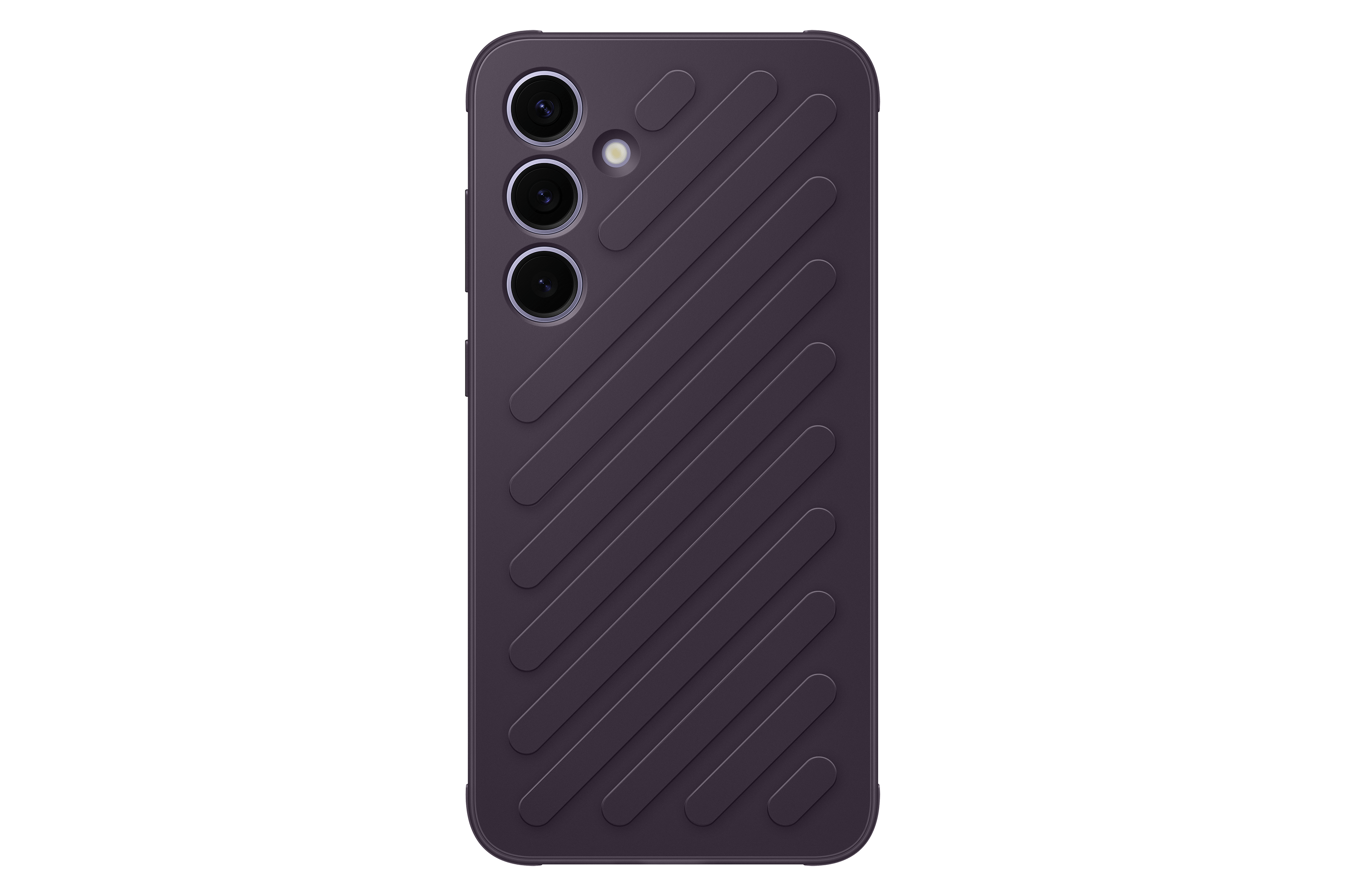 Samsung Coque Renforcée Designed For G S24+ Violet Foncé Transparent Unique