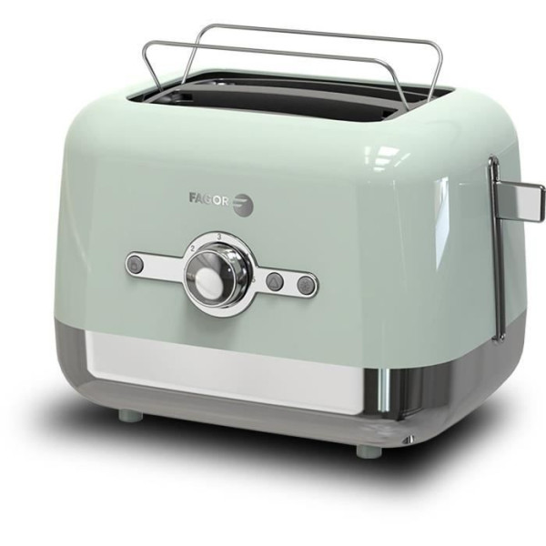Fagor Grille Pain - Toaster Electrique Grill Pain - Fg1930 - 3 Fonctions : Réchauffage, Annulation, Décongélation Multicolore Unique