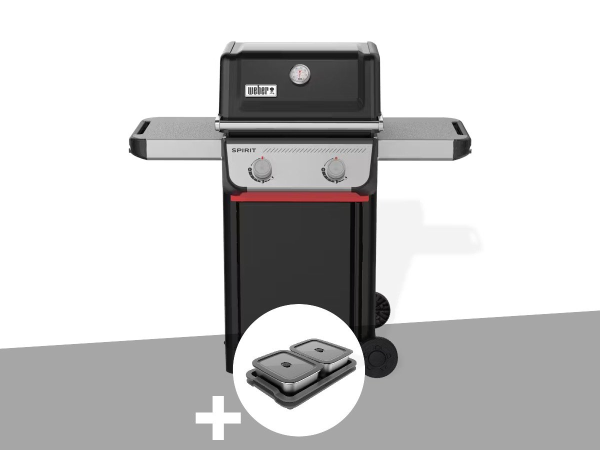 Weber Barbecue À Gaz Spirit E-210 + Kit De Préparation Et De Service Noir Unique