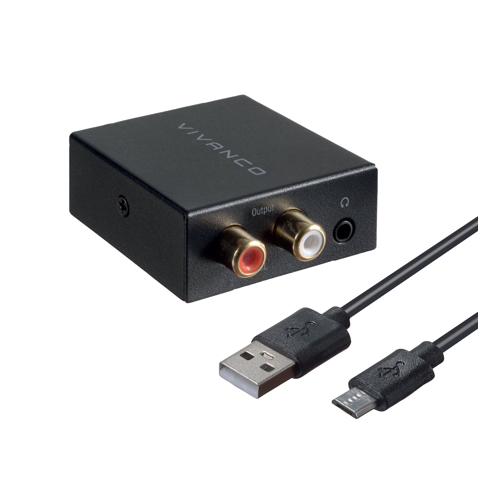 Vivanco Convertisseur Toslink Vers Rca/Jack 3,5 Mm Noir Unique