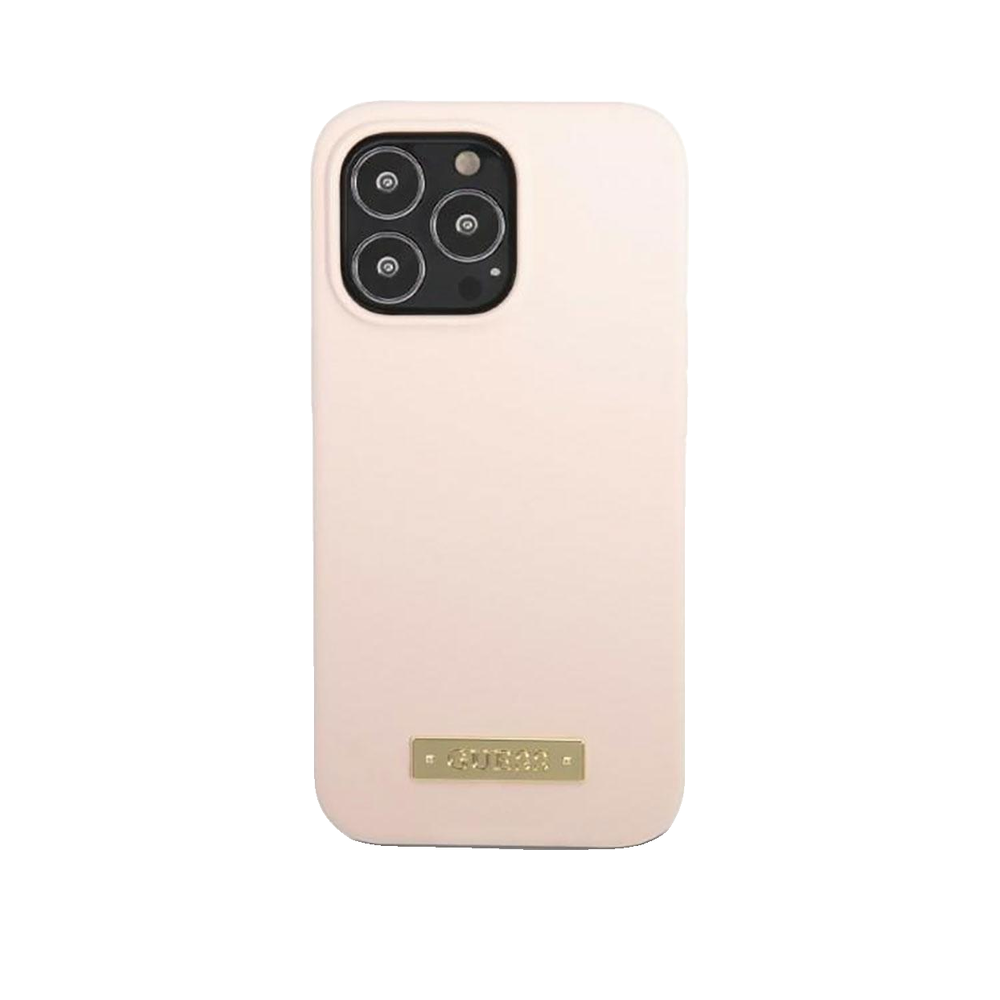 Guess Coque De Protection Pour Iphone 13 Pro Max Silicone Rose Poudré Unique