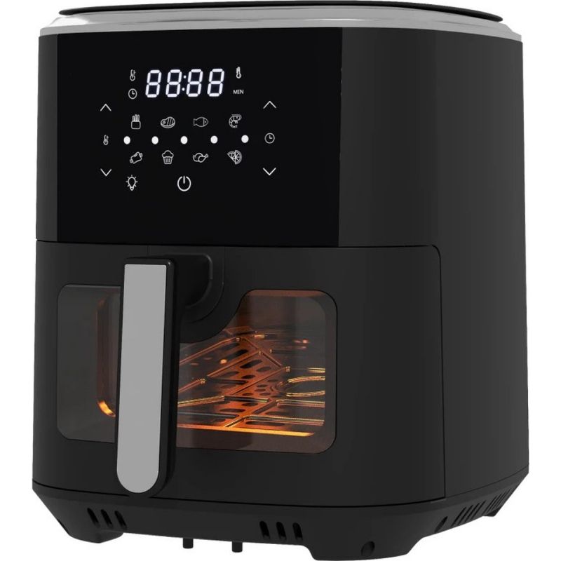 Royalty Line Friteuse À Air Chaud Air Fryer 6,5L 1500W Rlaf5408 Noir Unique