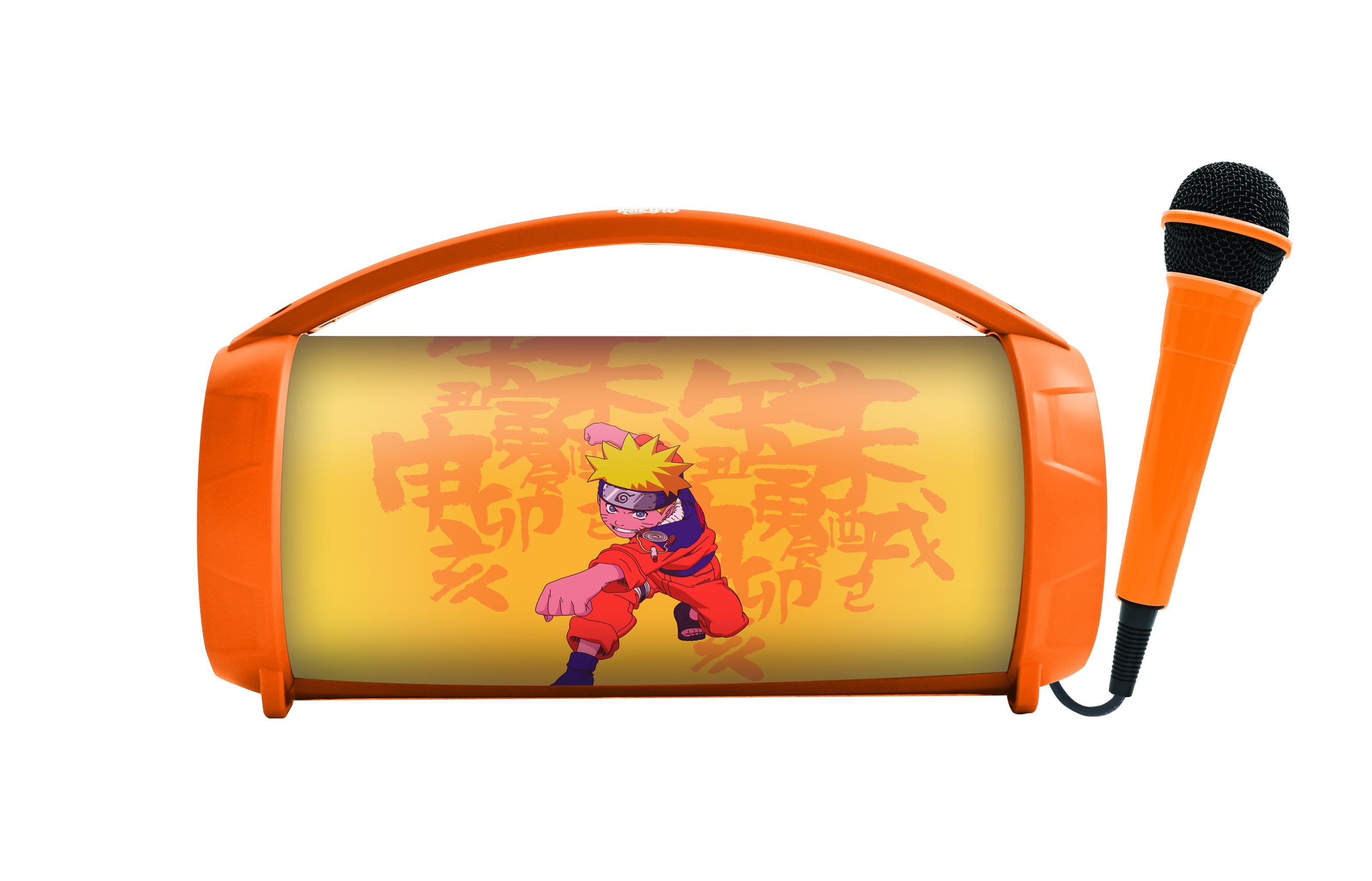 Lexibook Enceinte Bluetooth Sans-Fil Lumineuse Avec Naruto Orange Unique