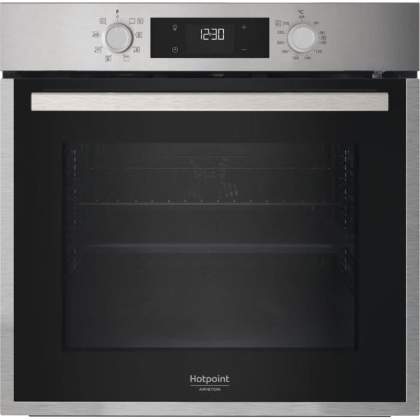 Hotpoint Four Encastrable - Pyrolyse Hydrolyse - Chaleur Tournante - Hao5540px - Inox - 71 - A++ Gris Unique
