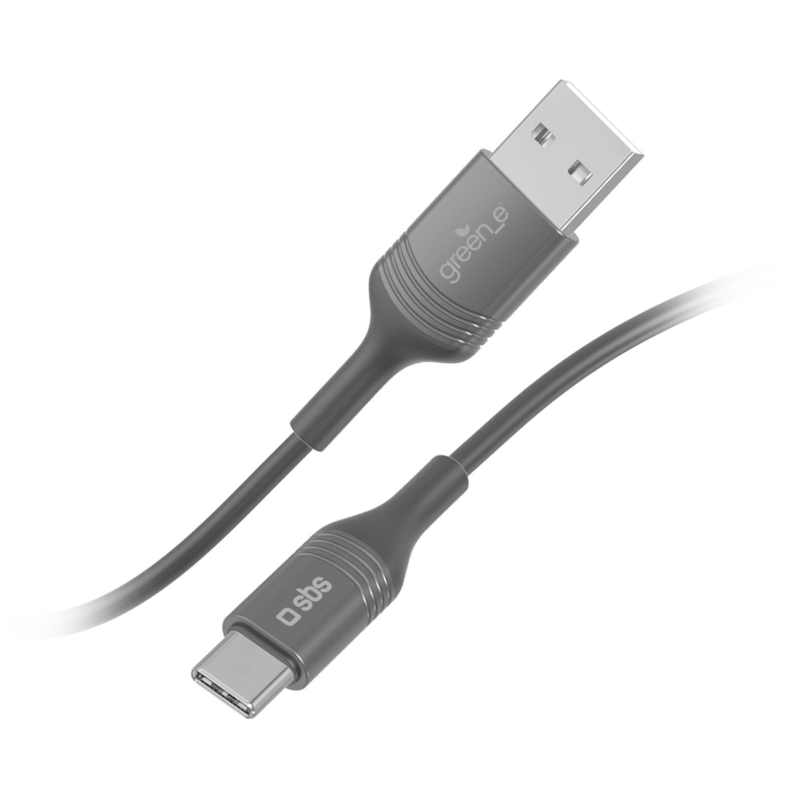Sbs Câble De Données Et De Recharge Usb-A - Usb-C Avec Kit De Recyclage Gris Unique