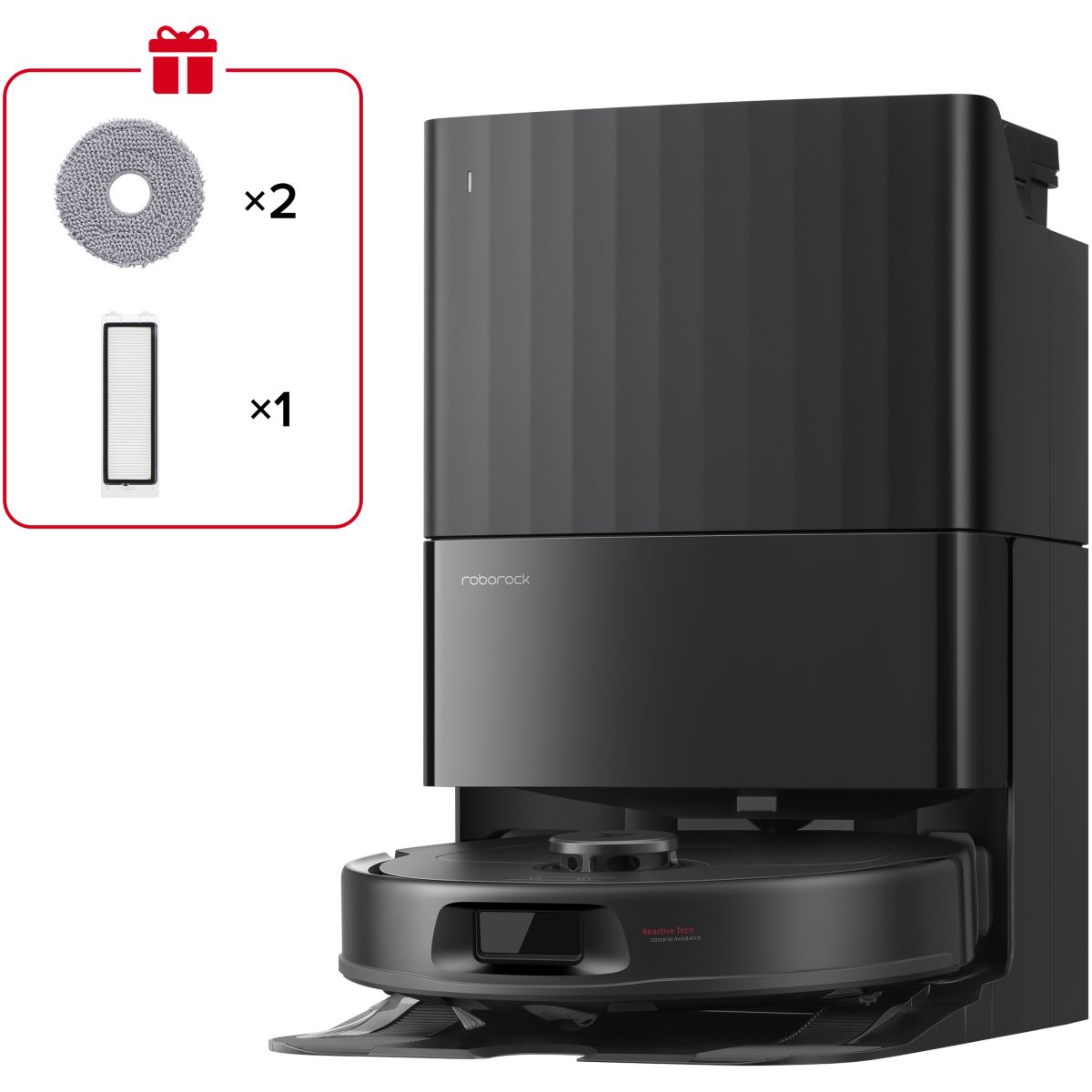 Roborock Robot Aspirateur Laveur Qrevo Prox Black Unique