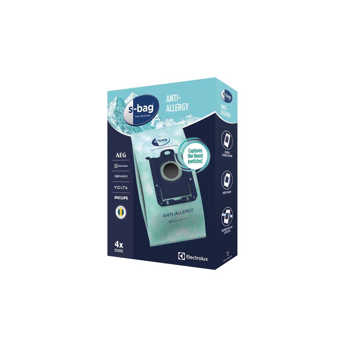 Electrolux Sac Aspirateur E206s Bag Anti-Allergy Unique