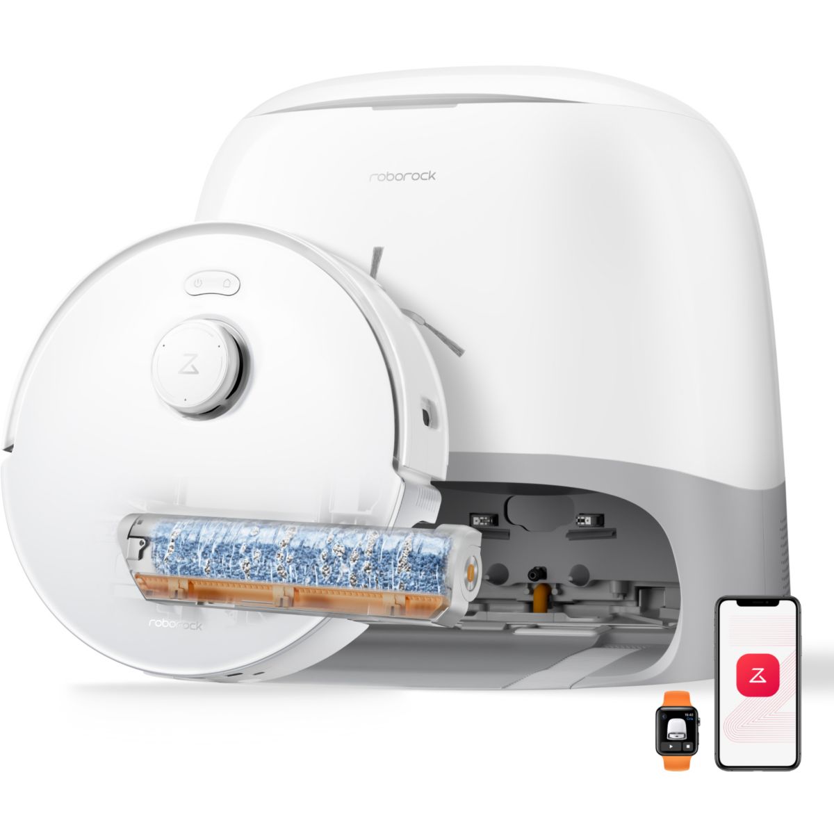 Roborock Robot Aspirateur Laveur Qrevo Curv 2 Flowx Multicolore Unique