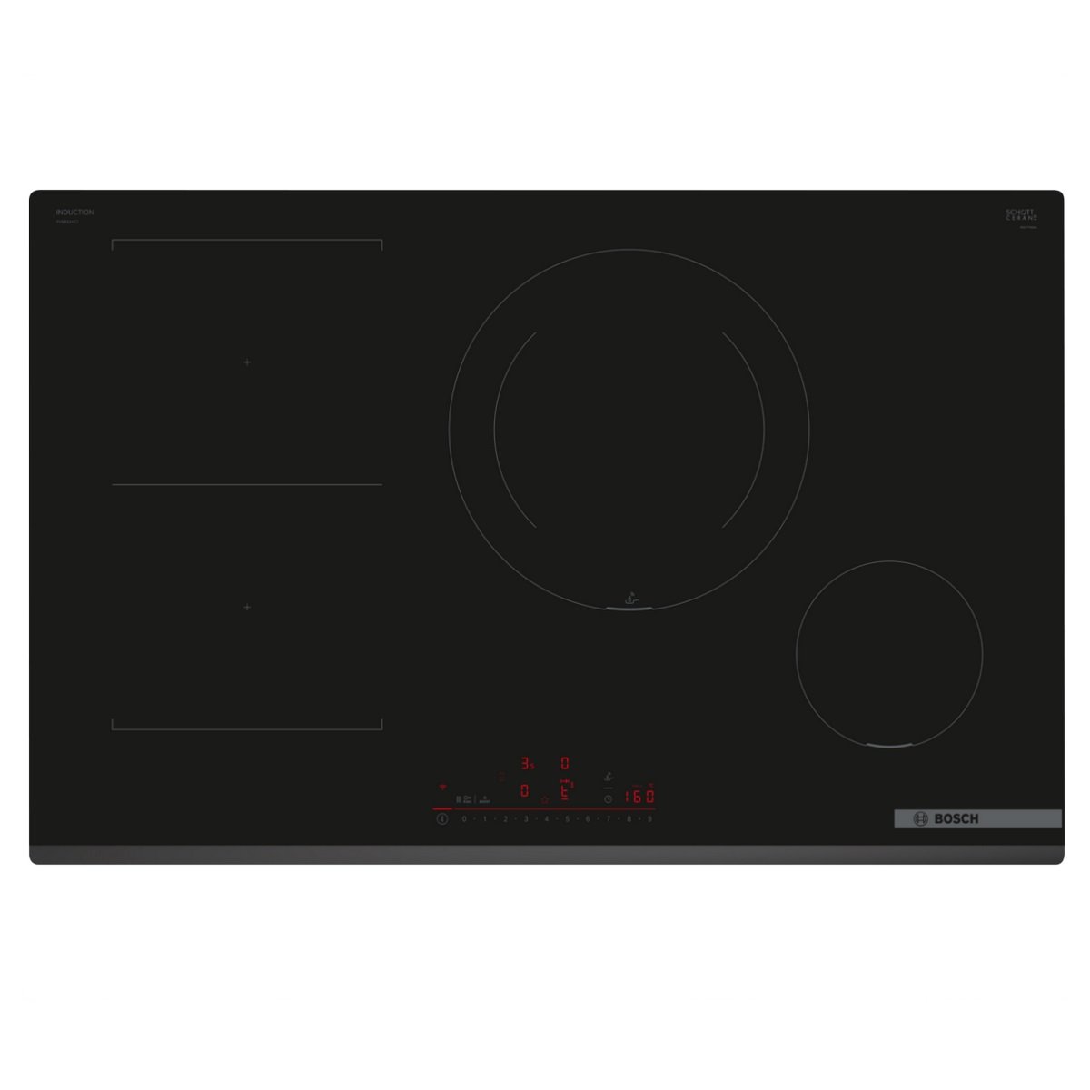 Bosch - Table De Cuisson Induction 80Cm 4 Feux 7400W - Pvs831hc1e Noir Unique