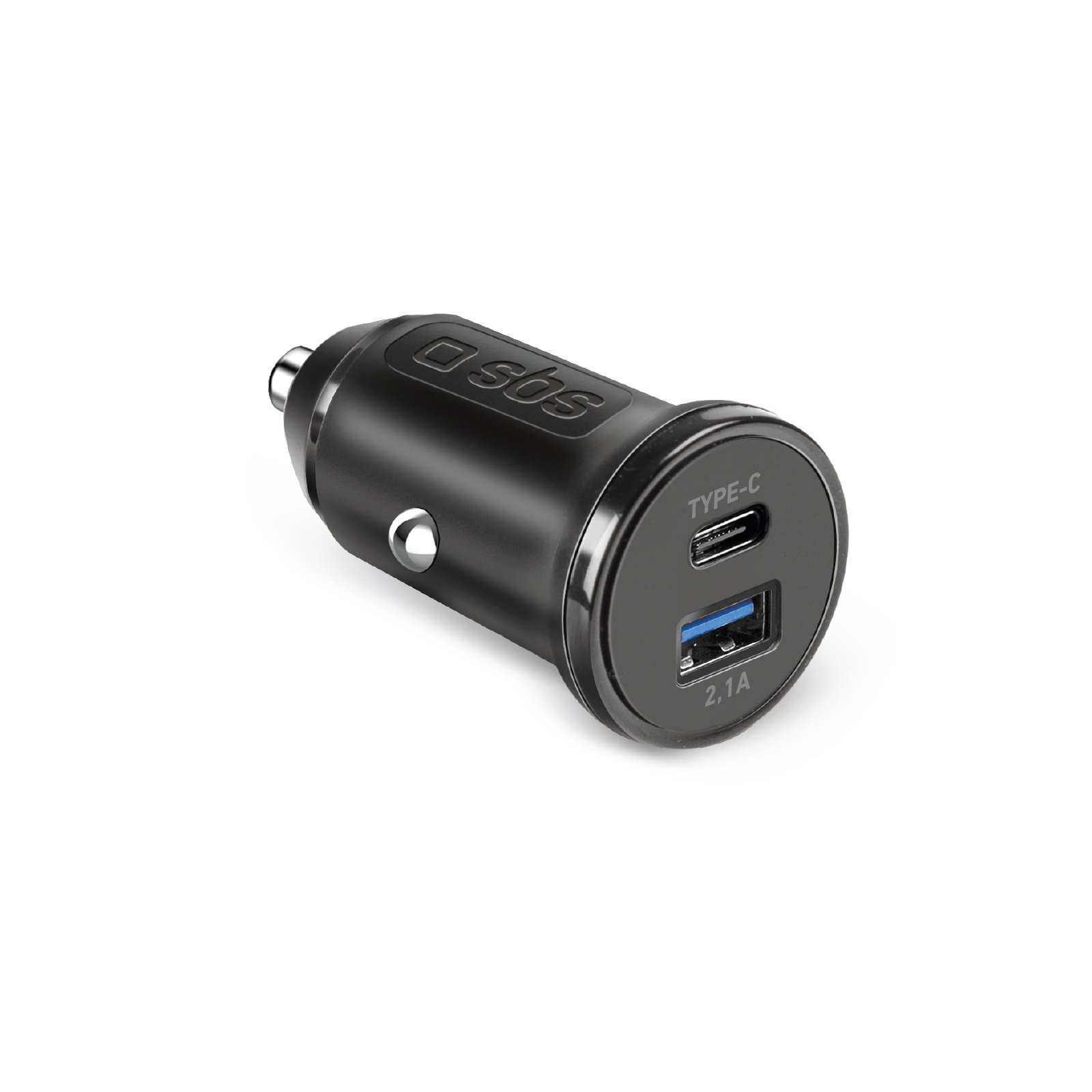Sbs Chargeur De Voiture Type C - Usb À 3.1A Noir Unique