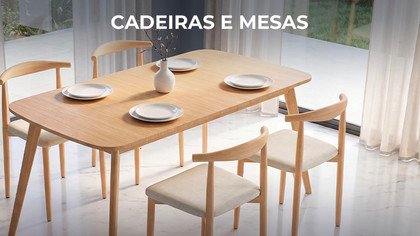 Cadeiras e mesas