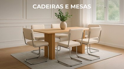 Cadeiras e mesas
