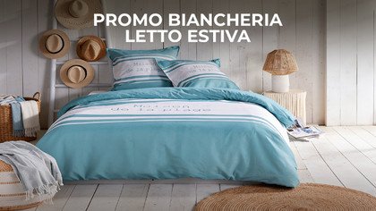 Promo biancheria letto estiva