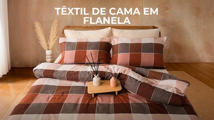 Têxtil de cama em flanela
