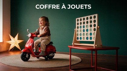 Coffre a jouets de noel