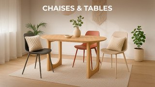 Chaises et tables