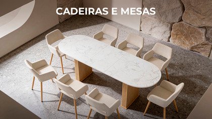 Cadeiras e mesas