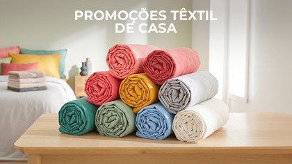 Promoções têxtil de casa