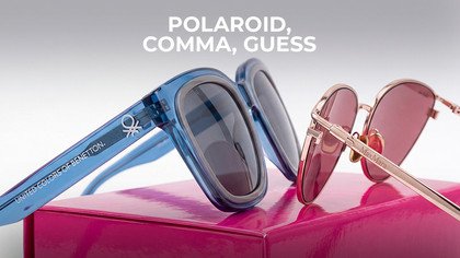 Polaroid, Comma, Guess y otras marcas