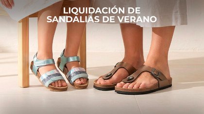 Liquidación de sandalias de verano