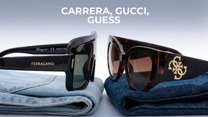 Carrera, guess, gucci & other brands