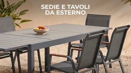 Sedie e tavoli da esterno