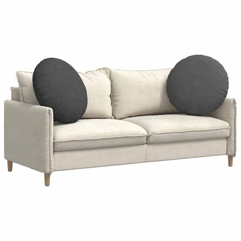 Lot De 2 Coussins D'Accent Cylindriques – Gris Foncé Velours Côtelé – 15x40 Cm – Housses Amovibles – Déco Salon, Chambre