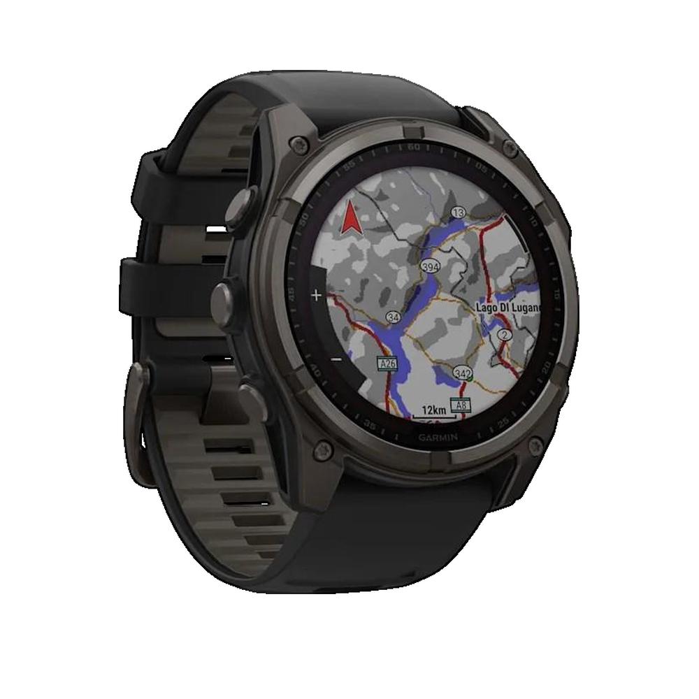 Garmin Montre connectée Garmin Fenix 8 Sapphire Solar avec écran solaire et GPS multi-bandes