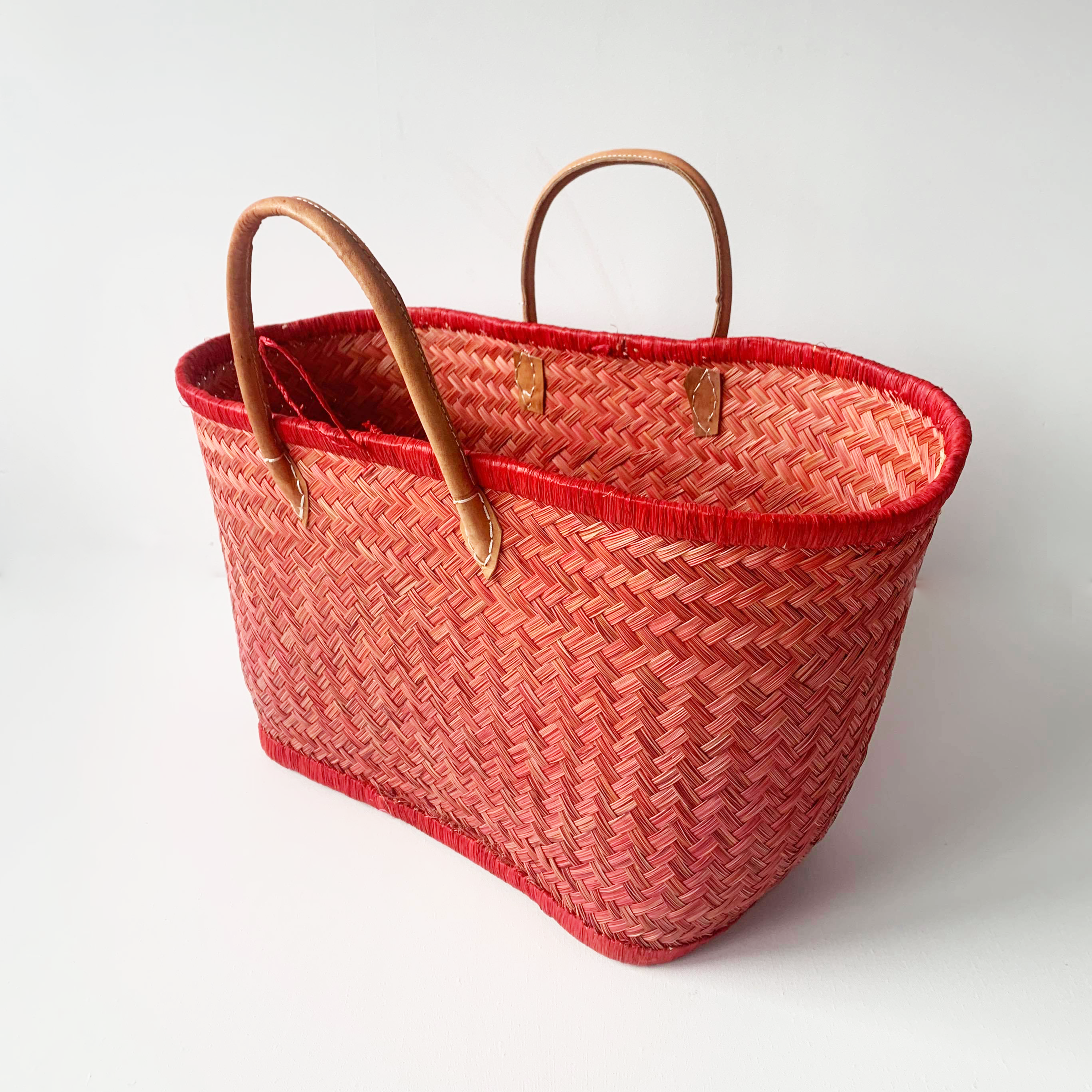 Panier Aravola Luxe Rouge LE COMPTOIR DE LA PLAGE Showroomprivé