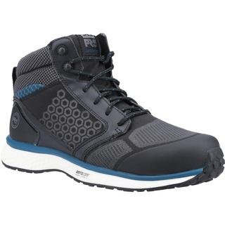 Timberland Pro - Botas de Seguridad de Compuesto Reaxion Mid con Cordones para Hombre (Negro, Azul)