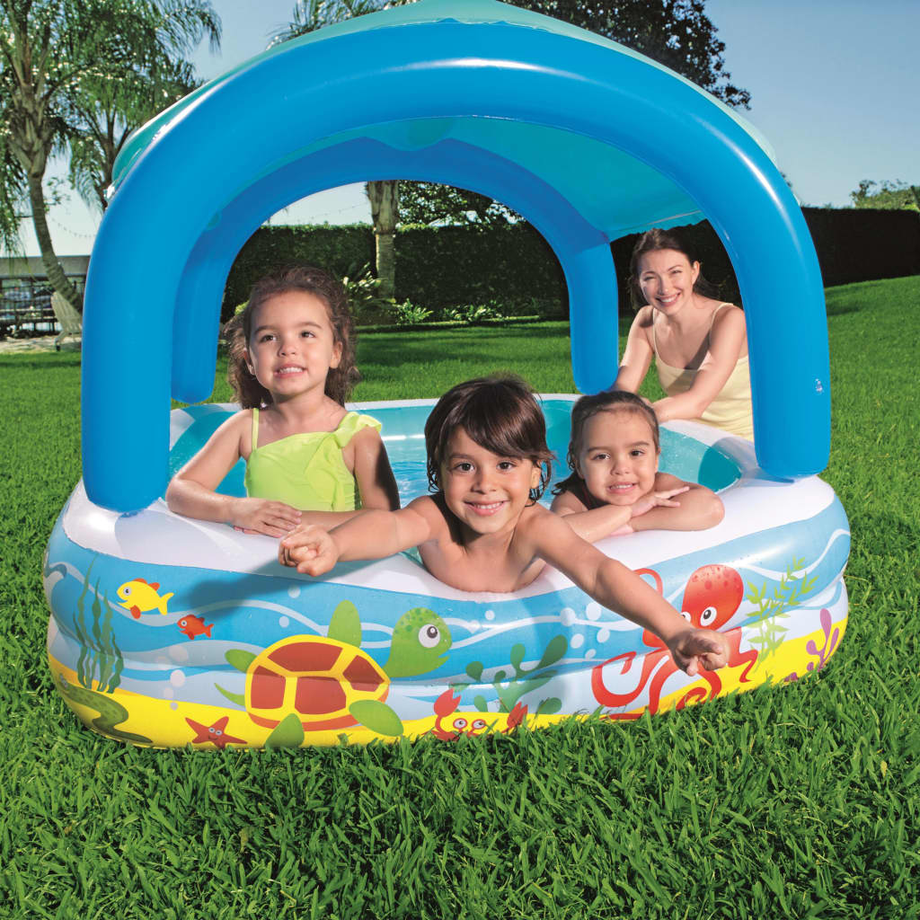 Bestway Bestway Piscine de jeu avec auvent bleu 140x140x114 cm 52192