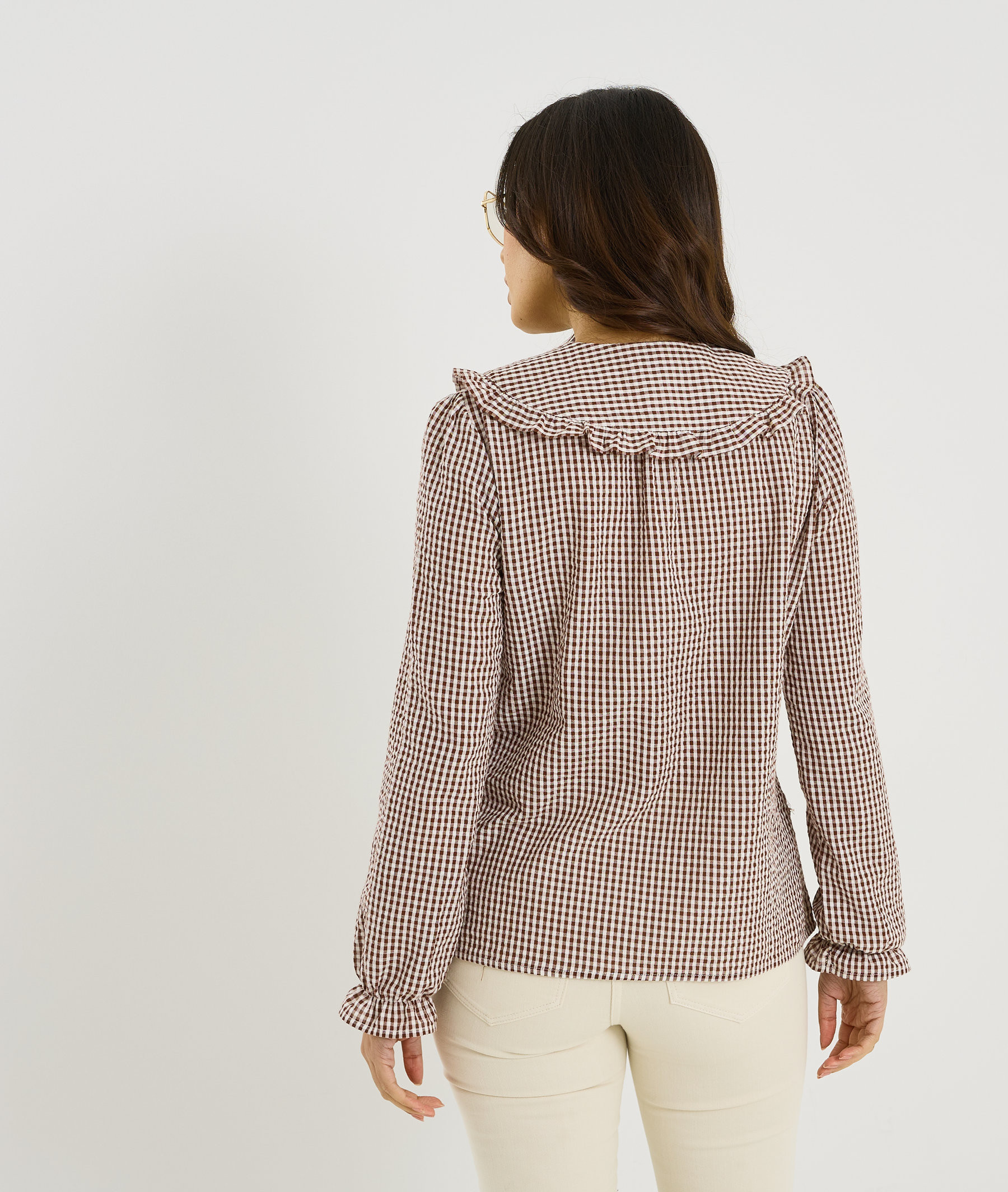GRAIN DE MALICE - T-shirt imprimé léopard femme Blanc cassé