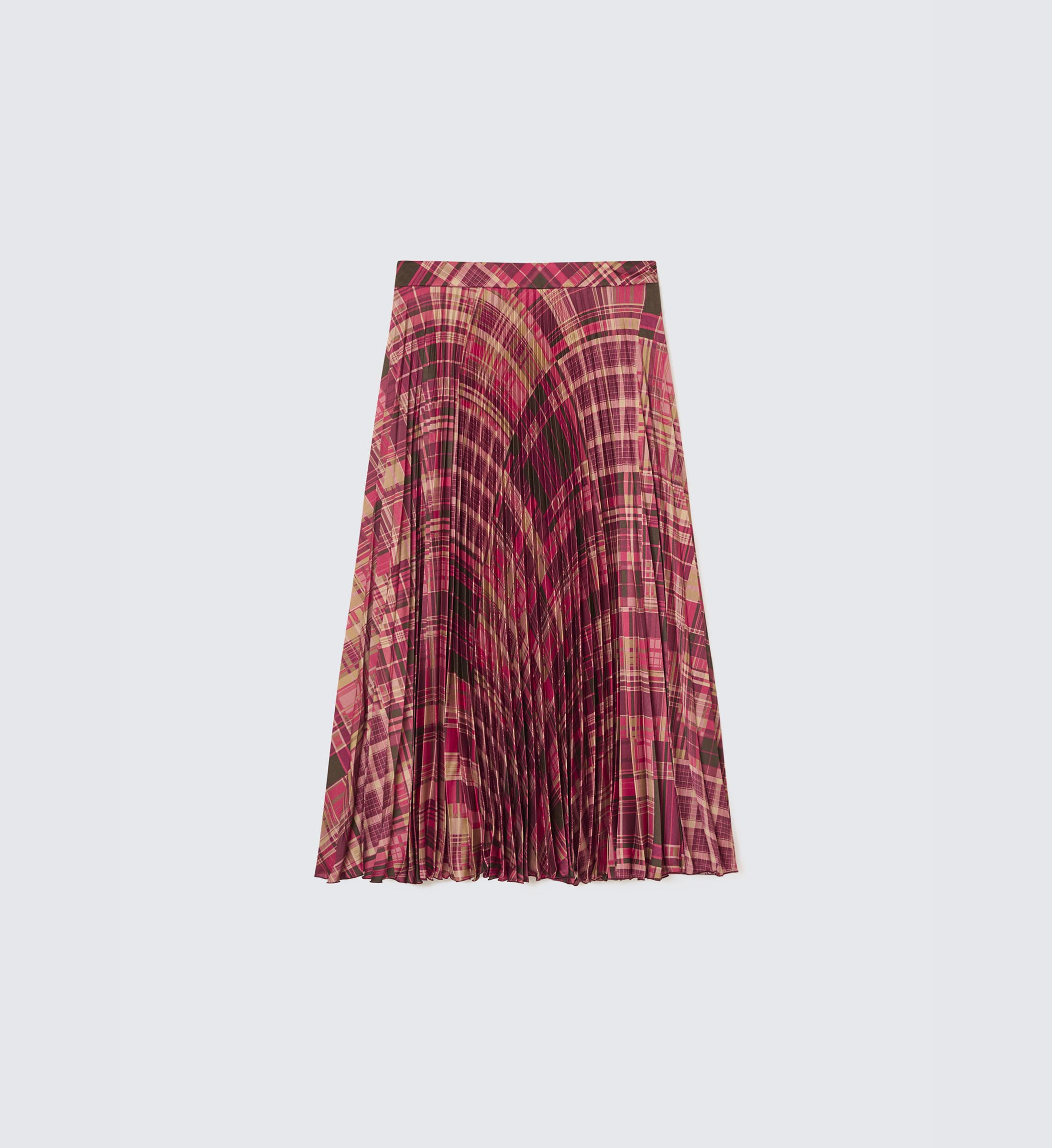 Jupe Plissée Façon Kilt Tara Jarmon - Taille 38 - Laine Kaki - Occasion Très Bon état - Fabriqué Au Canada