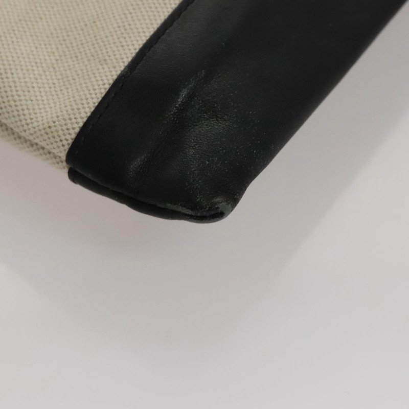 Balenciaga Estuche de cremallera marino de lona y cuero XL