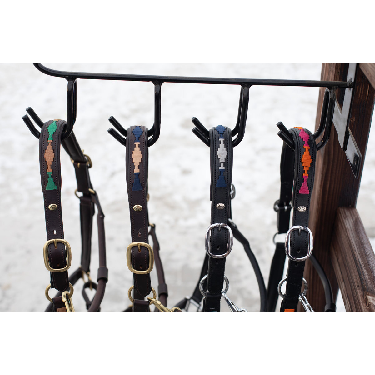 Hfi Licol pour cheval en cuir HFI Polo